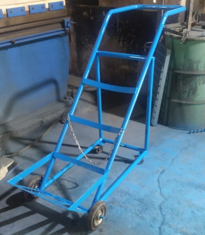 Single Cylinder Gas Trolley Manufacturers in India by Megamech Industries Pvt Ltd